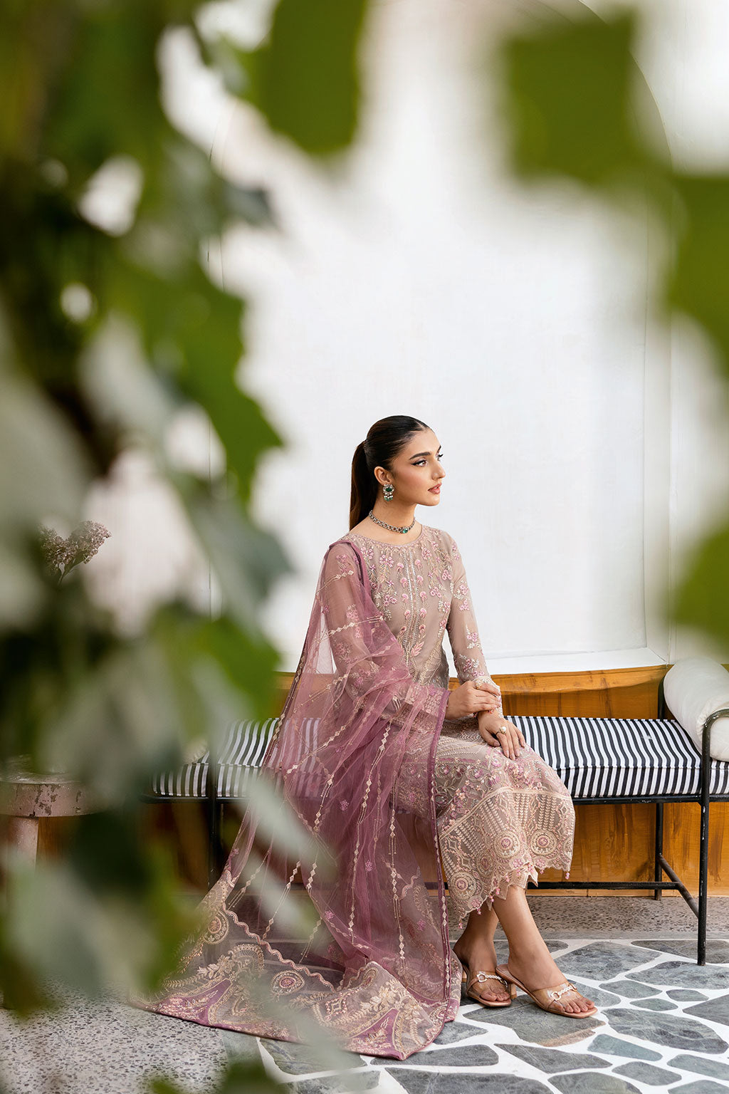 Ramsha | Chevron Chiffon Collection | A-1009 - Official Ramsha stockist in UK - Sakeena London