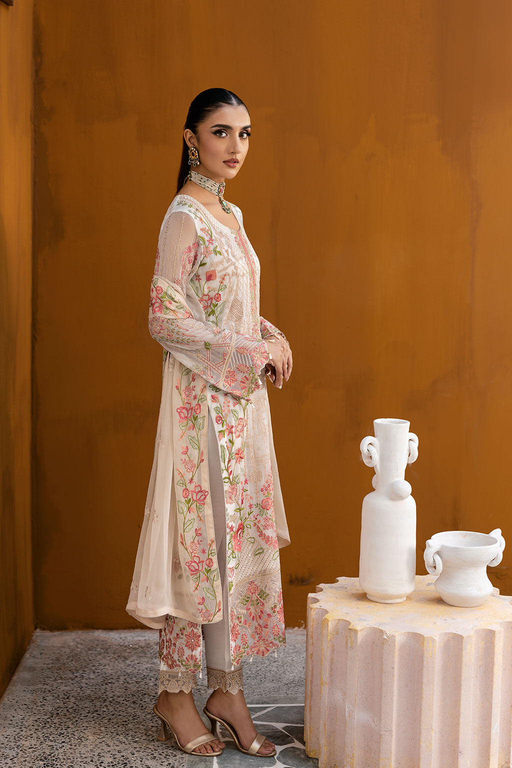 Ramsha | Chevron Chiffon Collection | A-1011 - Official Ramsha stockist in UK - Sakeena London