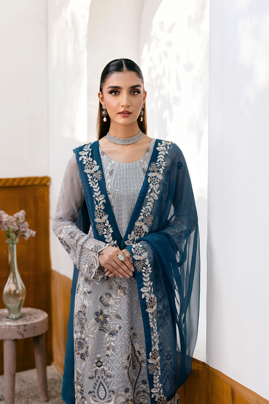 Ramsha | Chevron Chiffon Collection |A-1001 - Official Ramsha stockist in UK - Sakeena London
