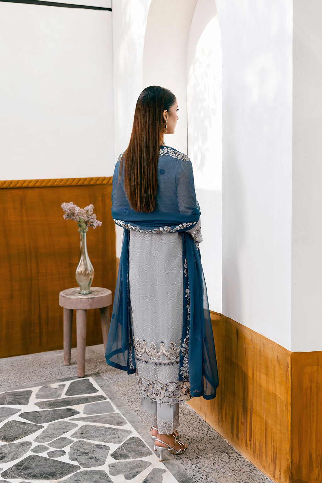Ramsha | Chevron Chiffon Collection |A-1001 - Official Ramsha stockist in UK - Sakeena London