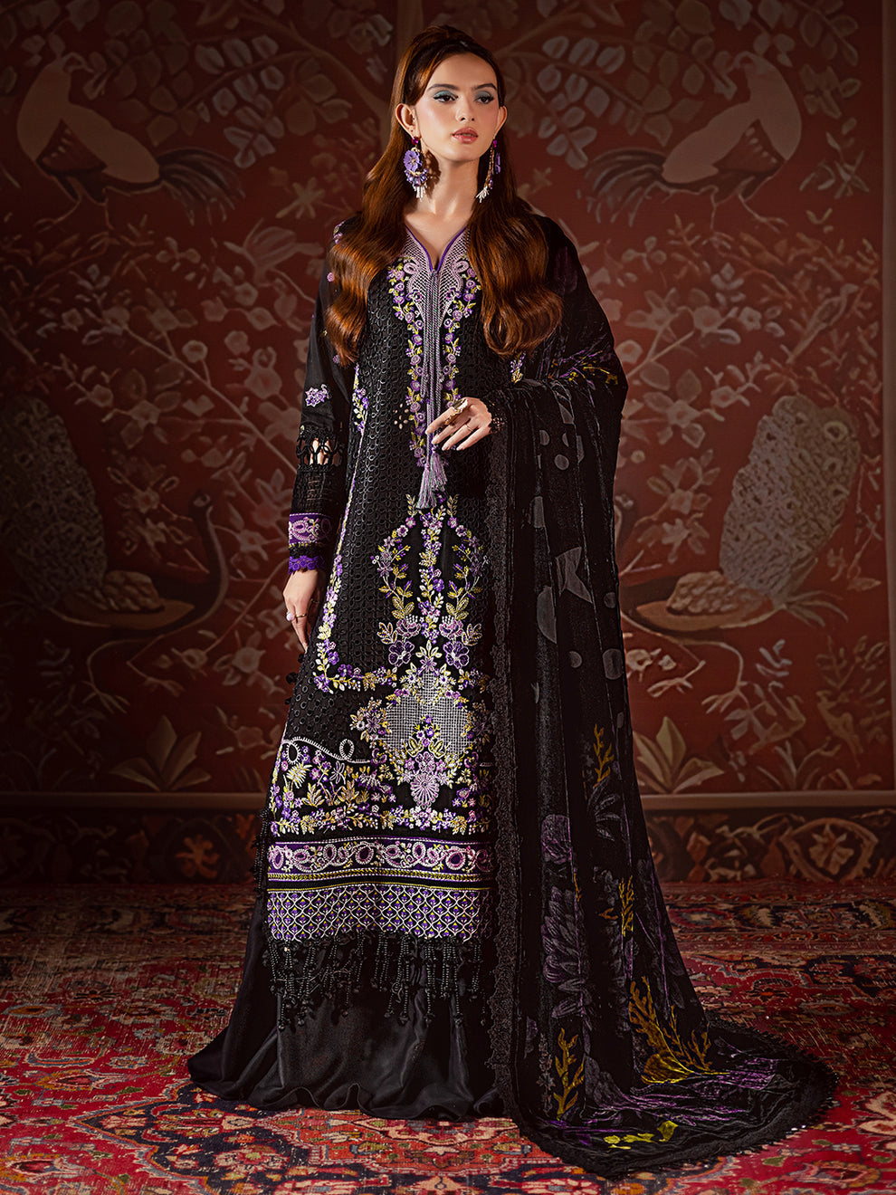 Mahnur | Amelia Luxury Winter 25 | CK-001 Kotrai - Official Mahnur stockist in UK - Sakeena London