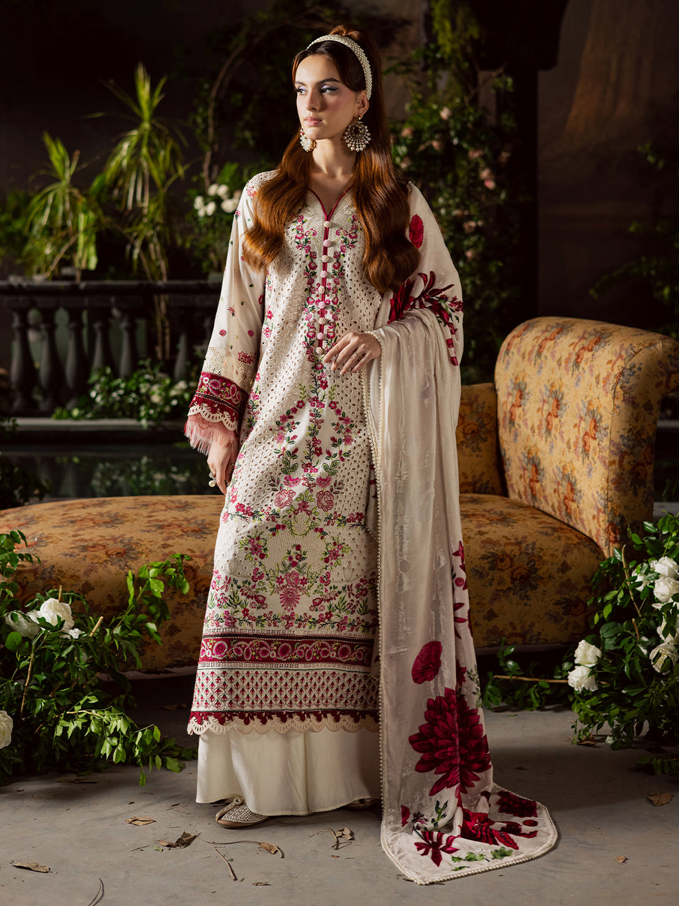 Mahnur | Amelia Luxury Winter 25 | CK-002 Kotrai - Official Mahnur stockist in UK - Sakeena London