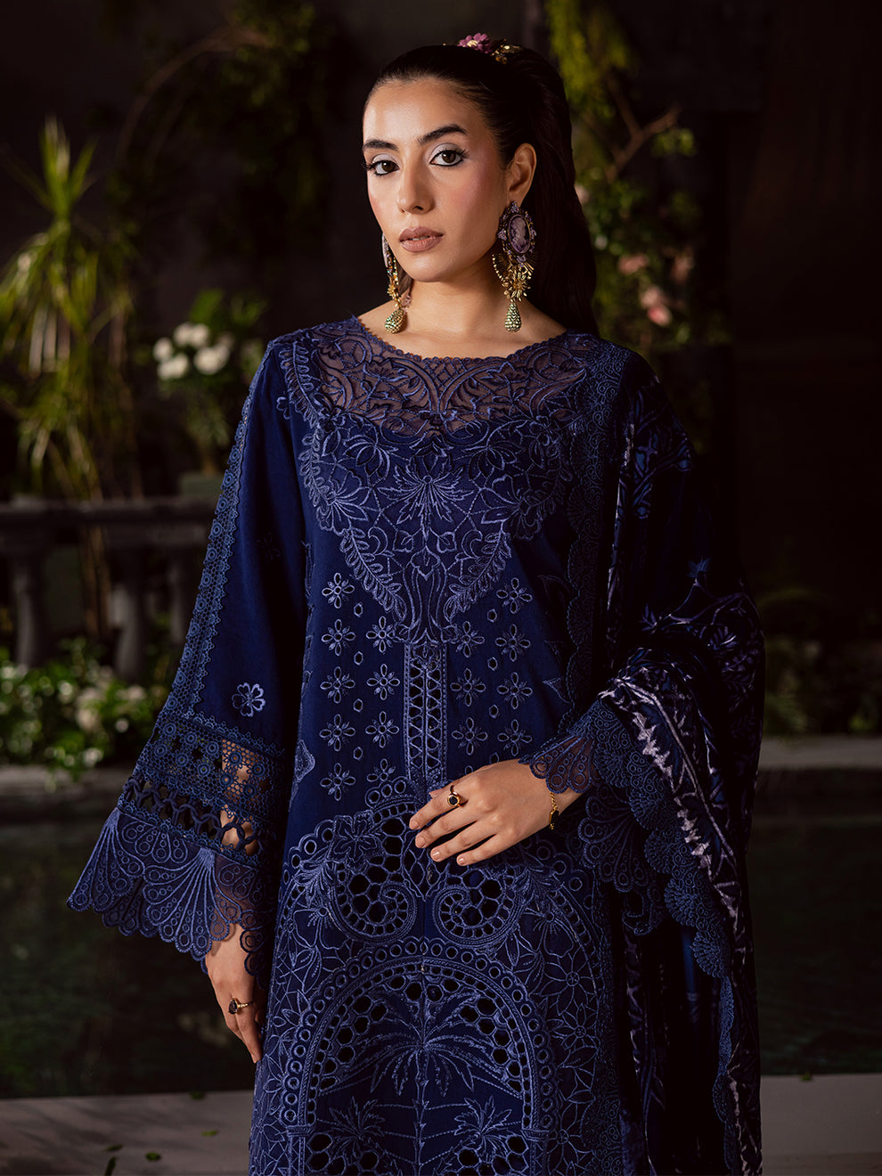Mahnur | Amelia Luxury Winter 25 | CK-005 Kotrai - Official Mahnur stockist in UK - Sakeena London