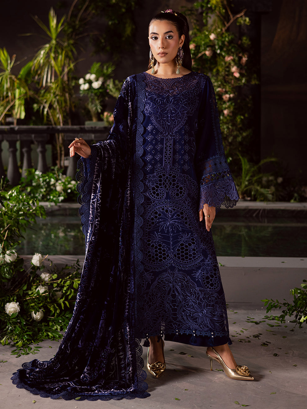 Mahnur | Amelia Luxury Winter 25 | CK-005 Kotrai - Official Mahnur stockist in UK - Sakeena London
