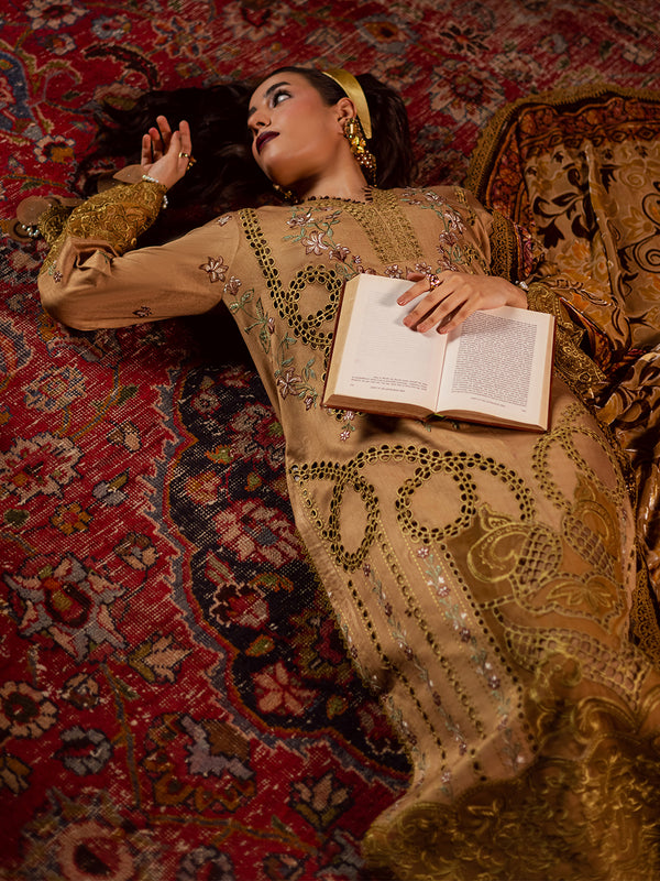 Mahnur | Amelia Luxury Winter 25 | CK-006 Kotrai - Official Mahnur stockist in UK - Sakeena London