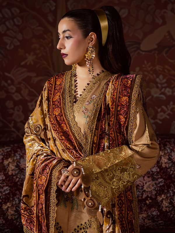 Mahnur | Amelia Luxury Winter 25 | CK-006 Kotrai - Official Mahnur stockist in UK - Sakeena London