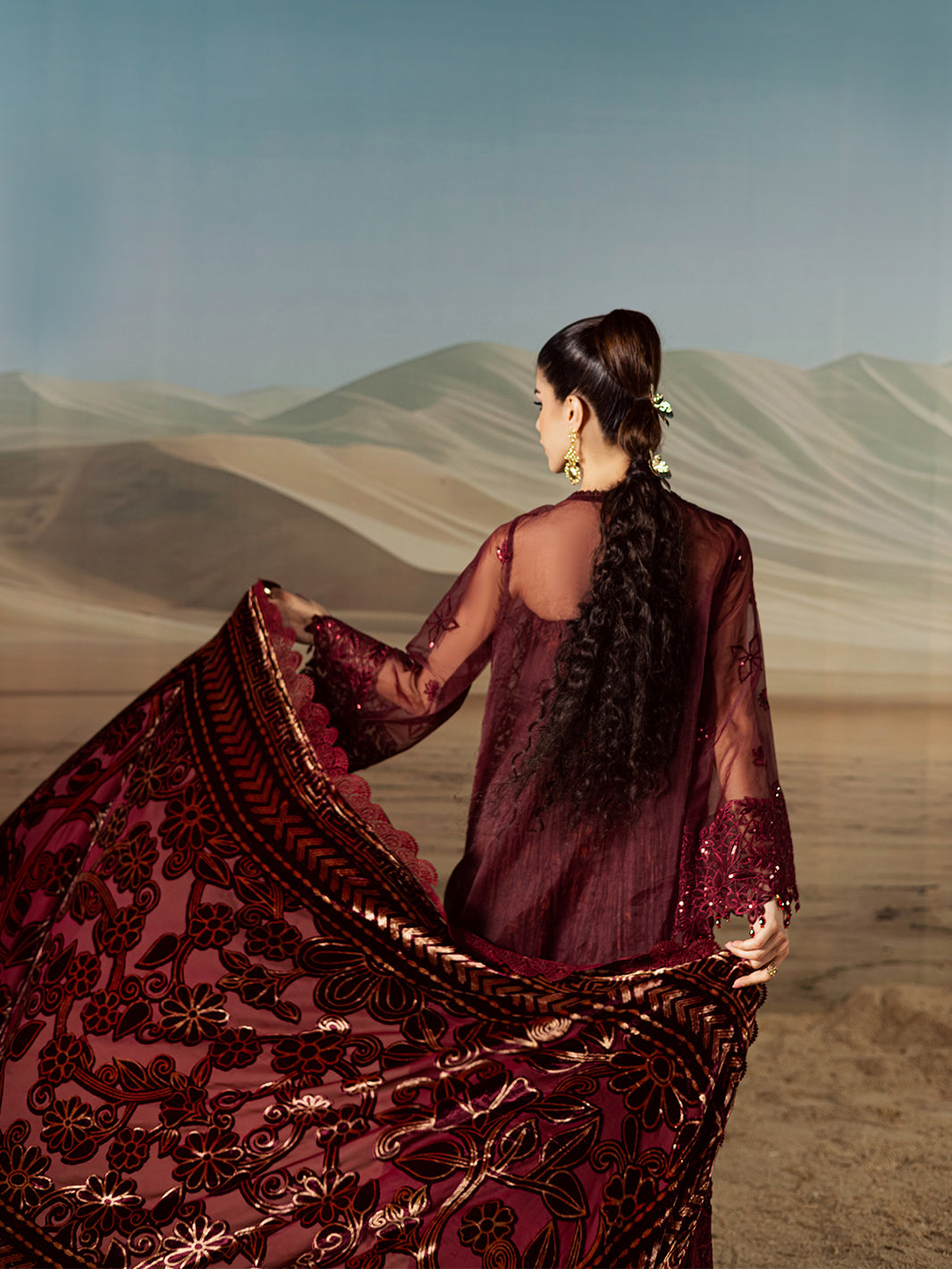 Mahnur | Amelia Luxury Winter 25 | CK-007 Kotrai - Official Mahnur stockist in UK - Sakeena London