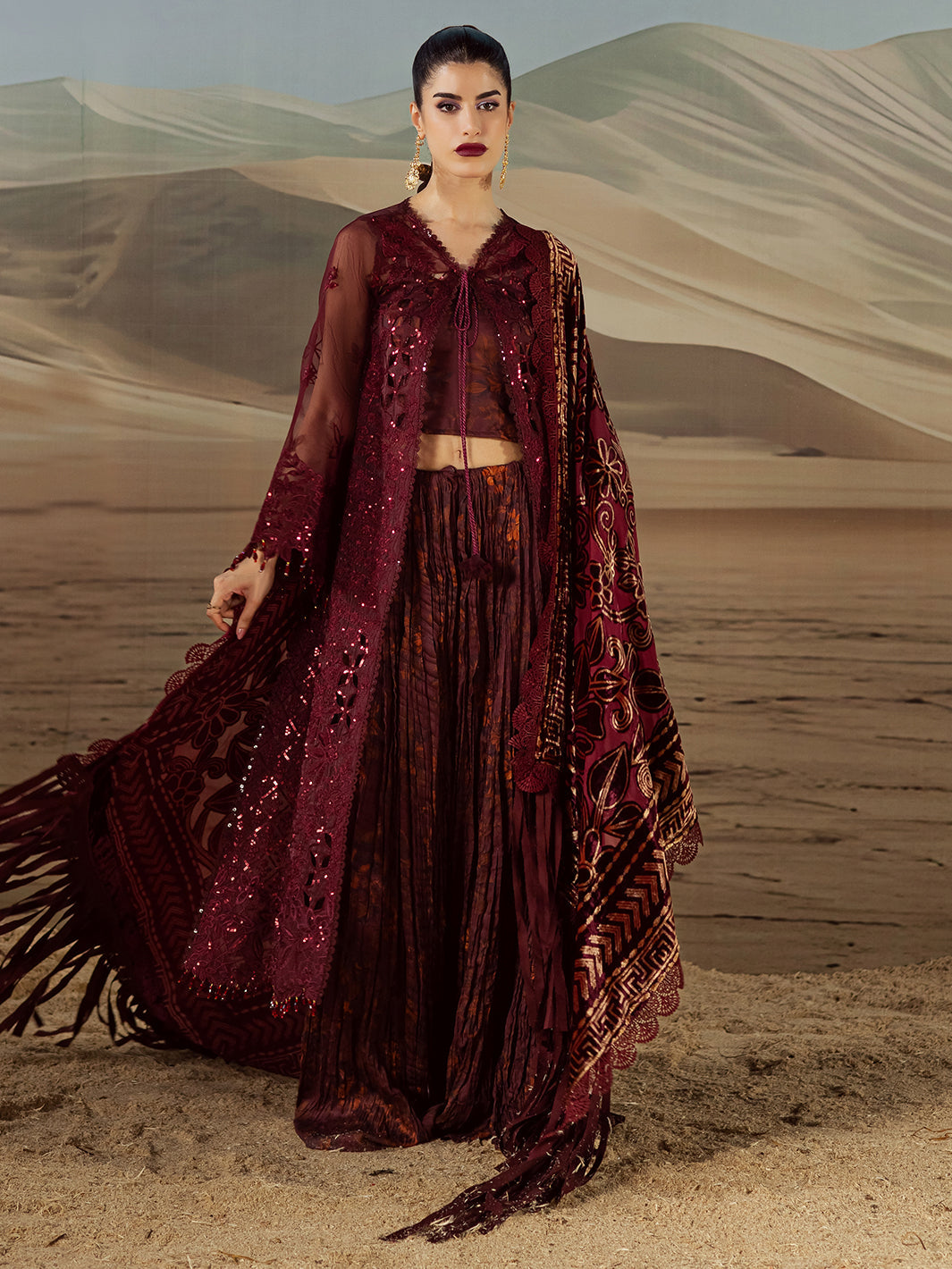 Mahnur | Amelia Luxury Winter 25 | CK-007 Kotrai - Official Mahnur stockist in UK - Sakeena London