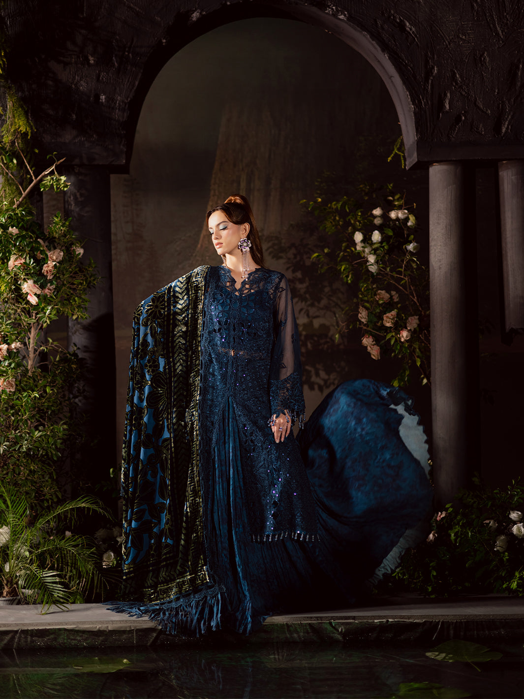 Mahnur | Amelia Luxury Winter 25 | CK-008 Kotrai - Official Mahnur stockist in UK - Sakeena London