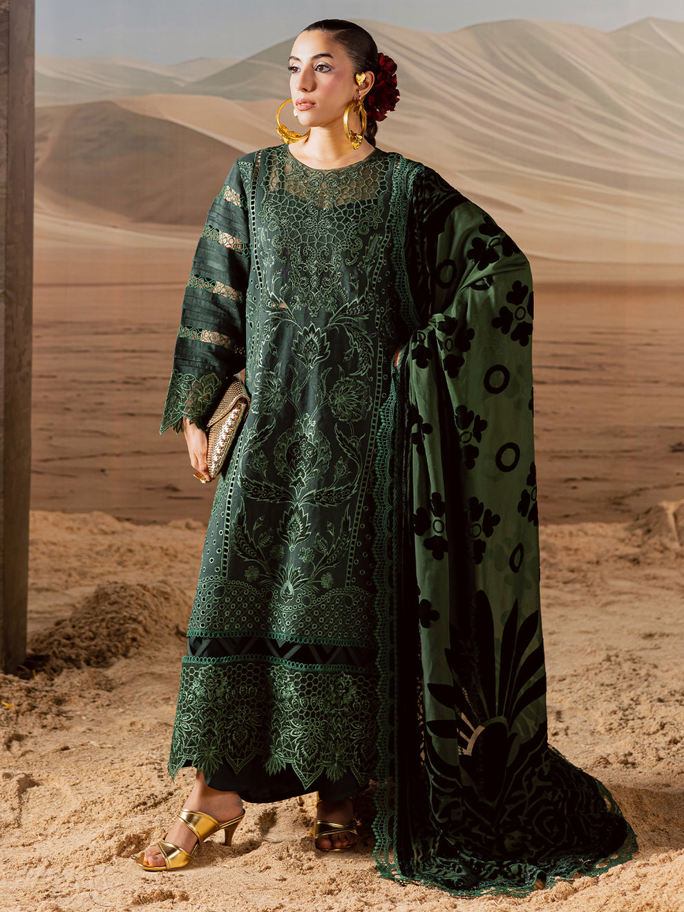 Mahnur | Amelia Luxury Winter 25 | CK-009 Kotrai - Official Mahnur stockist in UK - Sakeena London