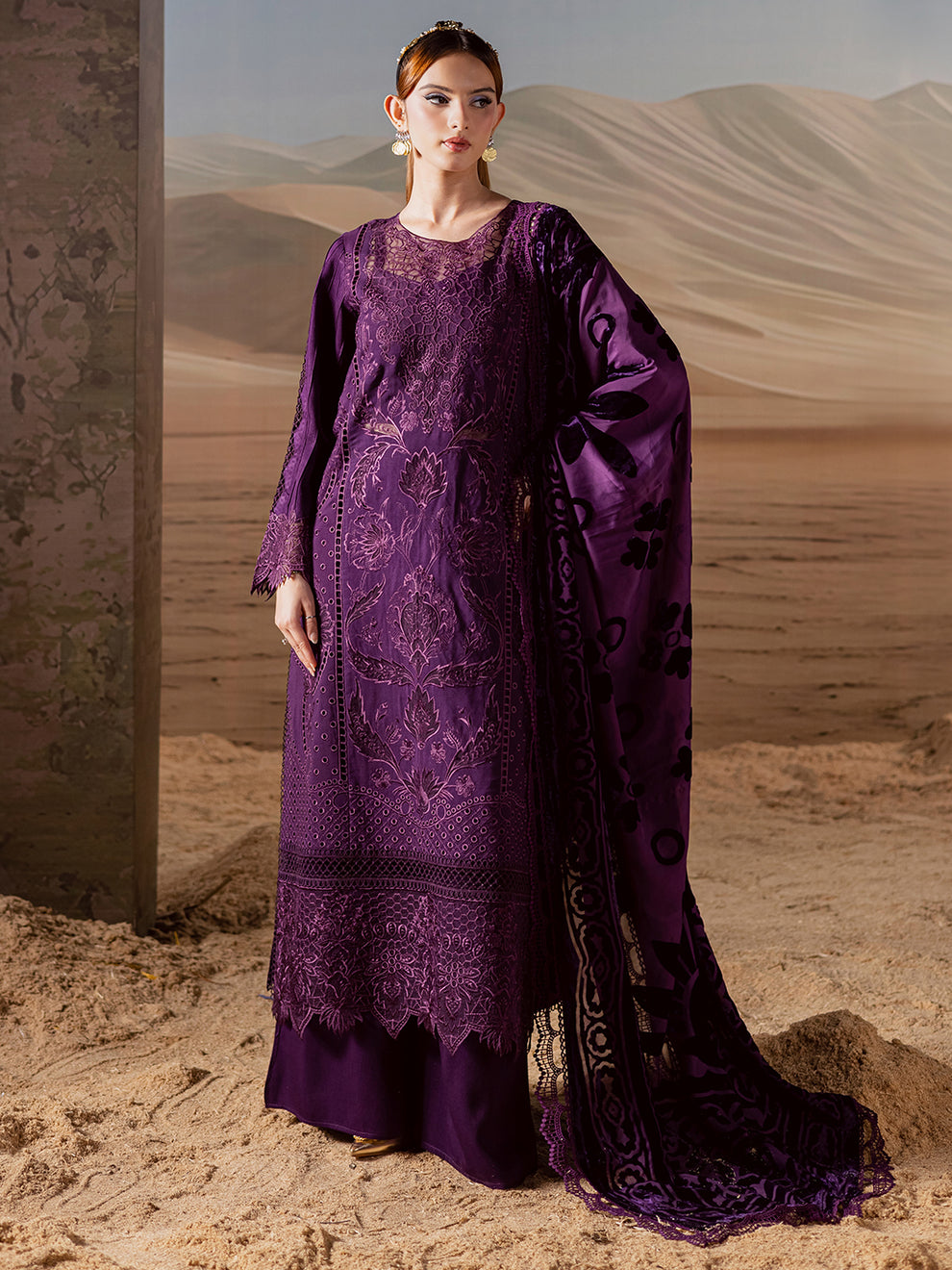 Mahnur | Amelia Luxury Winter 25 | CK-010 Kotrai - Official Mahnur stockist in UK - Sakeena London