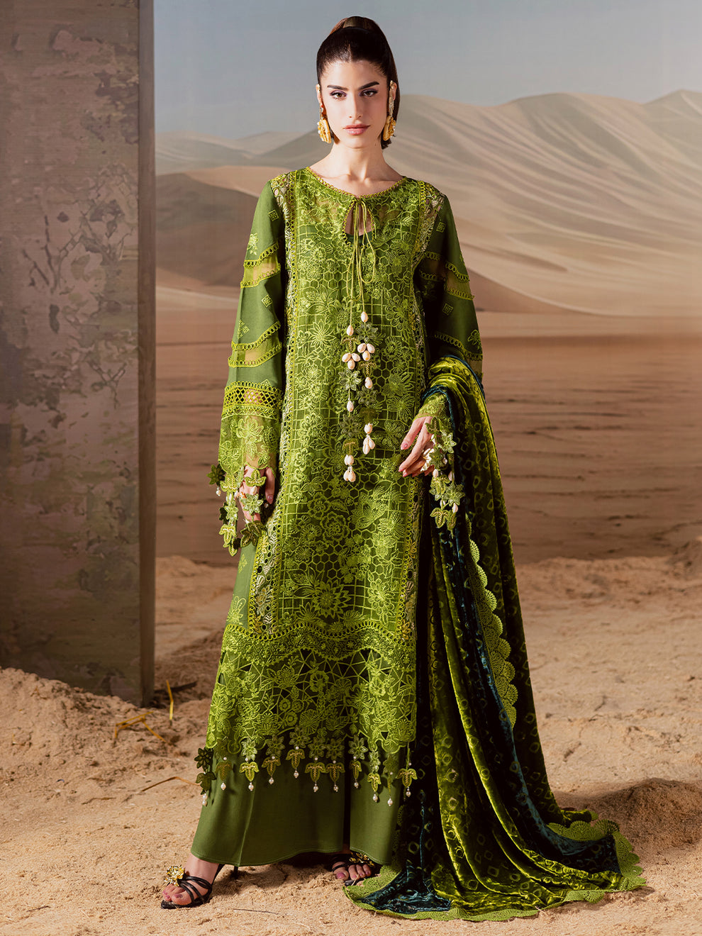 Mahnur | Amelia Luxury Winter 25 | CK-012 Kotrai - Official Mahnur stockist in UK - Sakeena London