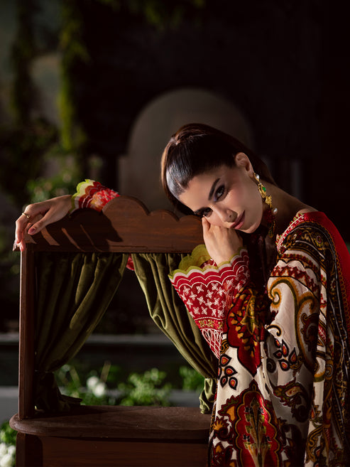 Mahnur | Amelia Luxury Winter 25 | CK-013 Kotrai - Official Mahnur stockist in UK - Sakeena London