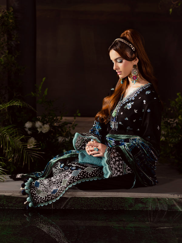 Mahnur | Amelia Luxury Winter 25 | CK-014 Kotrai - Official Mahnur stockist in UK - Sakeena London