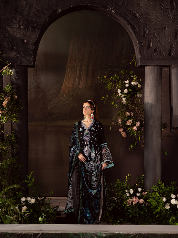 Mahnur | Amelia Luxury Winter 25 | CK-014 Kotrai - Official Mahnur stockist in UK - Sakeena London