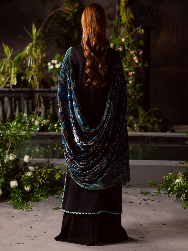 Mahnur | Amelia Luxury Winter 25 | CK-014 Kotrai - Official Mahnur stockist in UK - Sakeena London