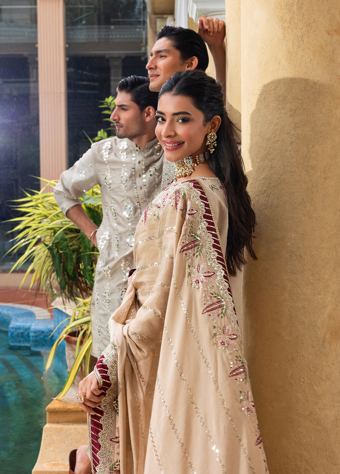 Sahane | Haye Dil Wedding Formals | CT 29005 Gold Love - Official Sahane stockist in UK - Sakeena London
