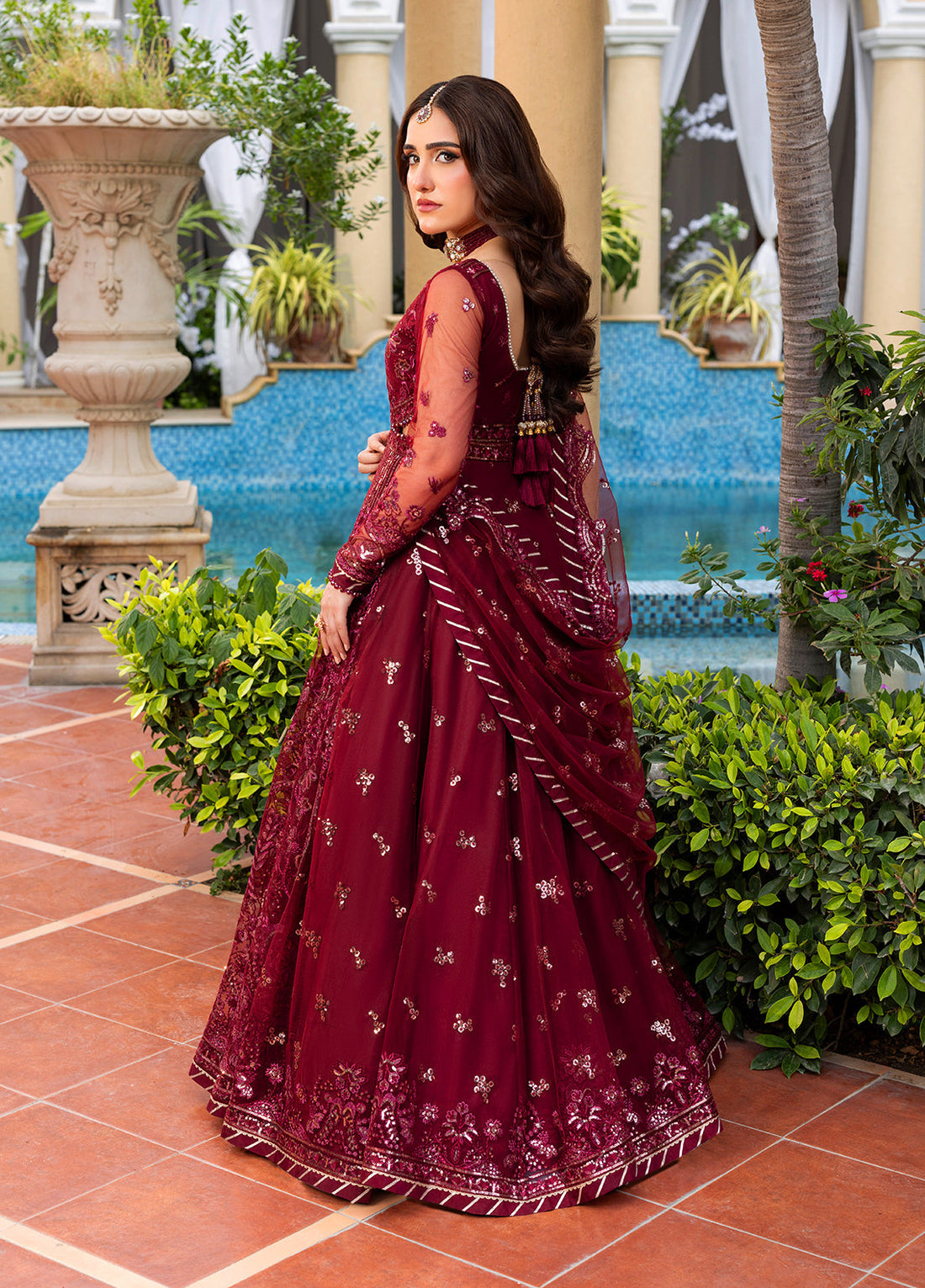 Sahane | Haye Dil Wedding Formals | CT 29009 Crimson HeartBeat - Official Sahane stockist in UK - Sakeena London