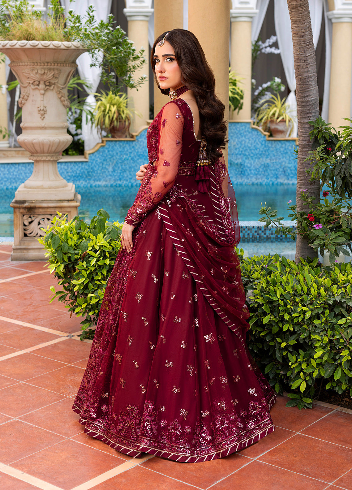 Sahane | Haye Dil Wedding Formals | CT 29009 Crimson HeartBeat - Official Sahane stockist in UK - Sakeena London
