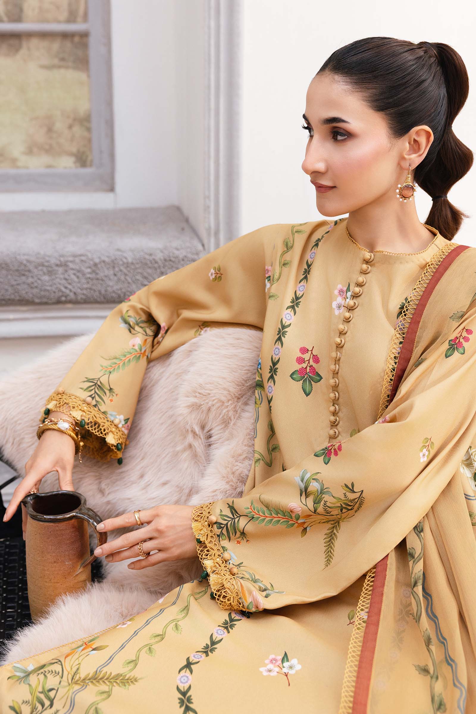 Maria B | Winter Basics 25 | MB-CUS25-1105B - Official Maria Osama Khan stockist in UK - Sakeena London