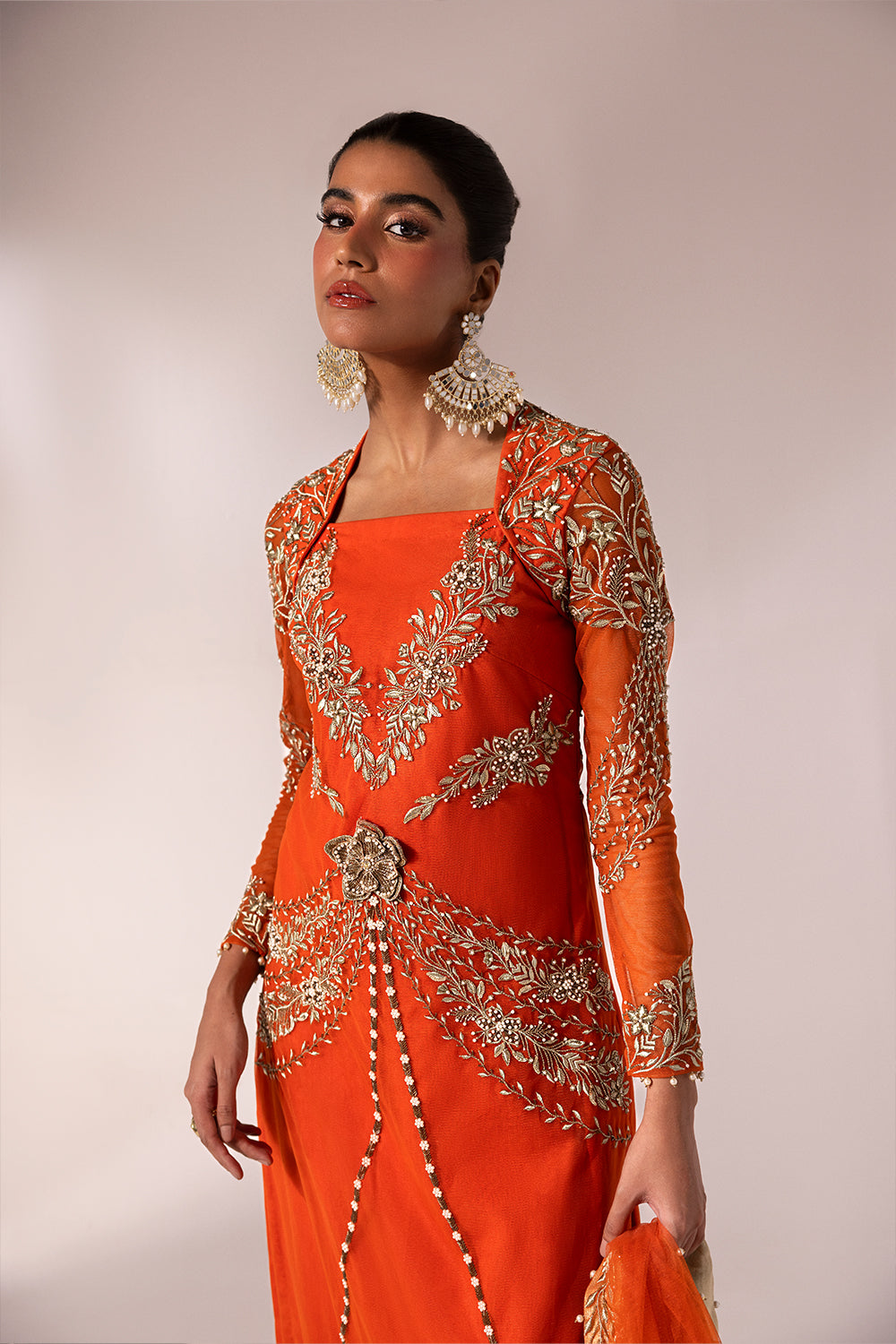 Caia | Regine Luxury FormalÃÂ¢ÃÂÃÂ23 | TANGERINE - Official Caia stockist in UK - Sakeena London