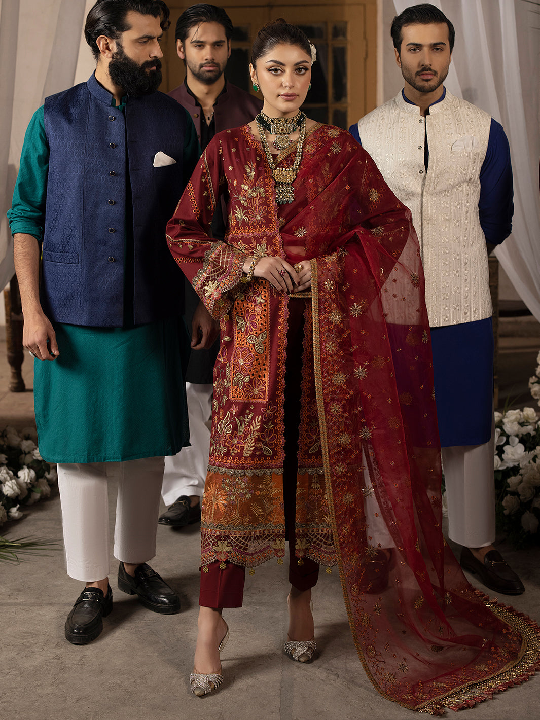 Mahnur | Mahrukh Luxury Lawn 24 | CARNATION - Official Mahnur stockist in UK - Sakeena London
