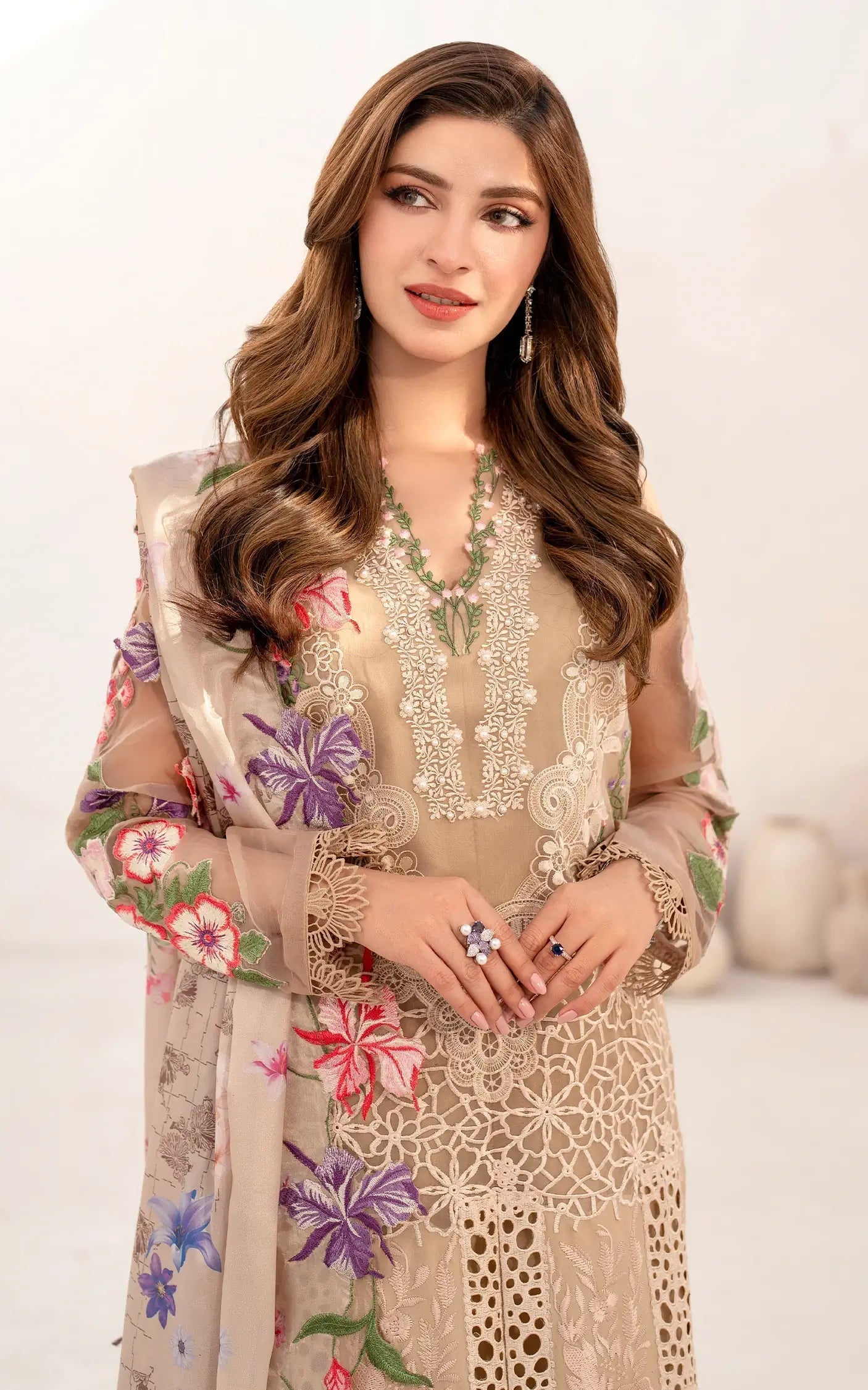 Asifa and Nabeel | Azalia Sumemr 25 | Carnation (AZL25-09) - Official Asifa and Nabeel stockist in UK - Sakeena London