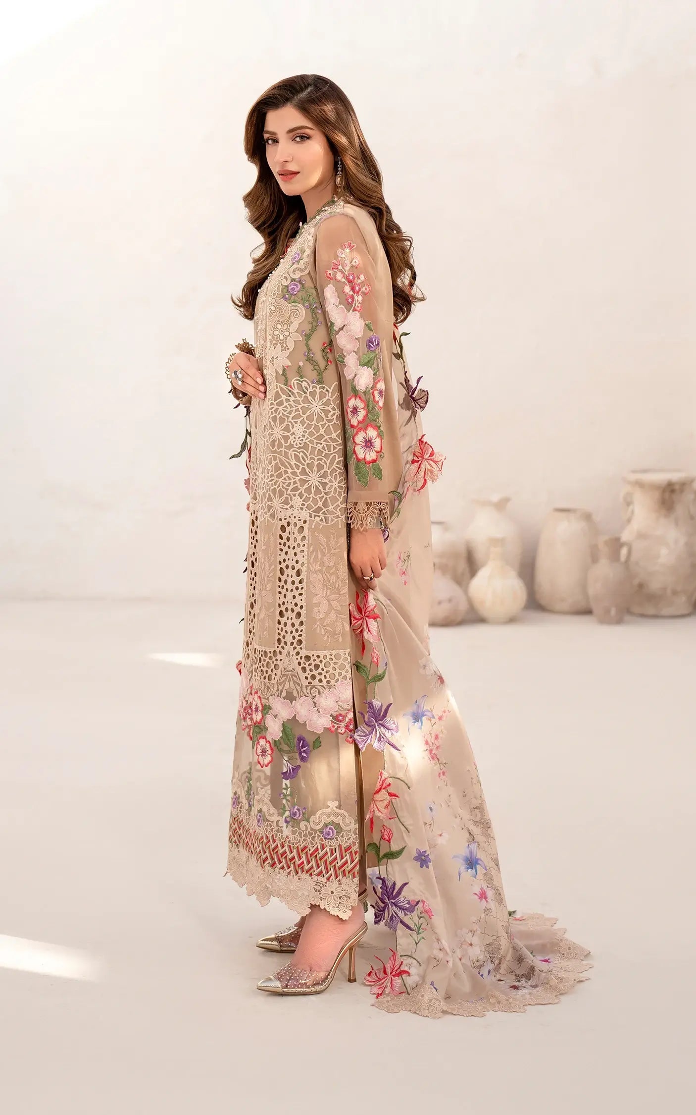 Asifa and Nabeel | Azalia Sumemr 25 | Carnation (AZL25-09) - Official Asifa and Nabeel stockist in UK - Sakeena London