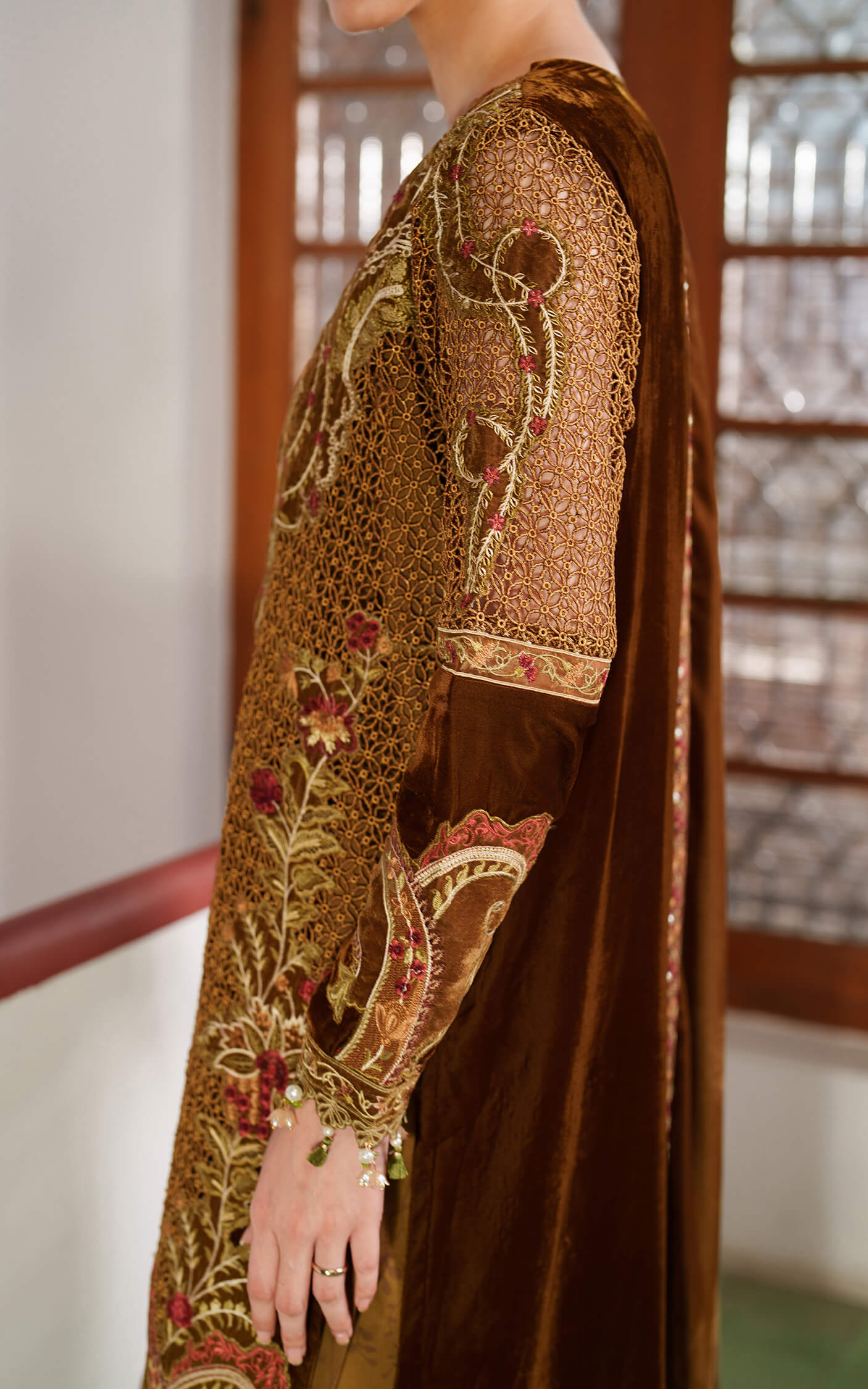 Asifa and Nabeel | Pashmina Luxe 25 |Cedar LWC25-08 - Official Asifa and Nabeel stockist in UK - Sakeena London