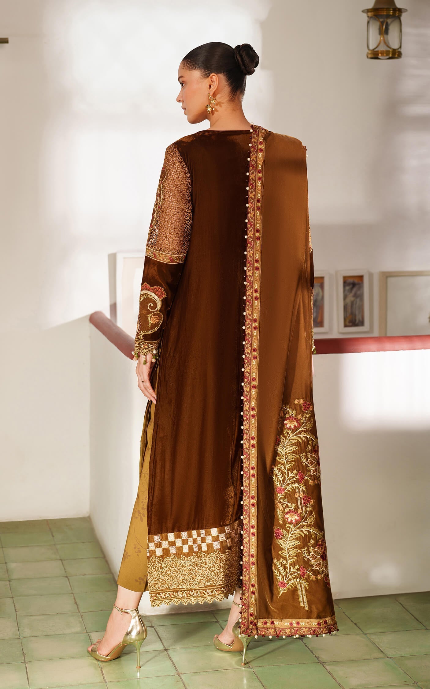 Asifa and Nabeel | Pashmina Luxe 25 |Cedar LWC25-08 - Official Asifa and Nabeel stockist in UK - Sakeena London