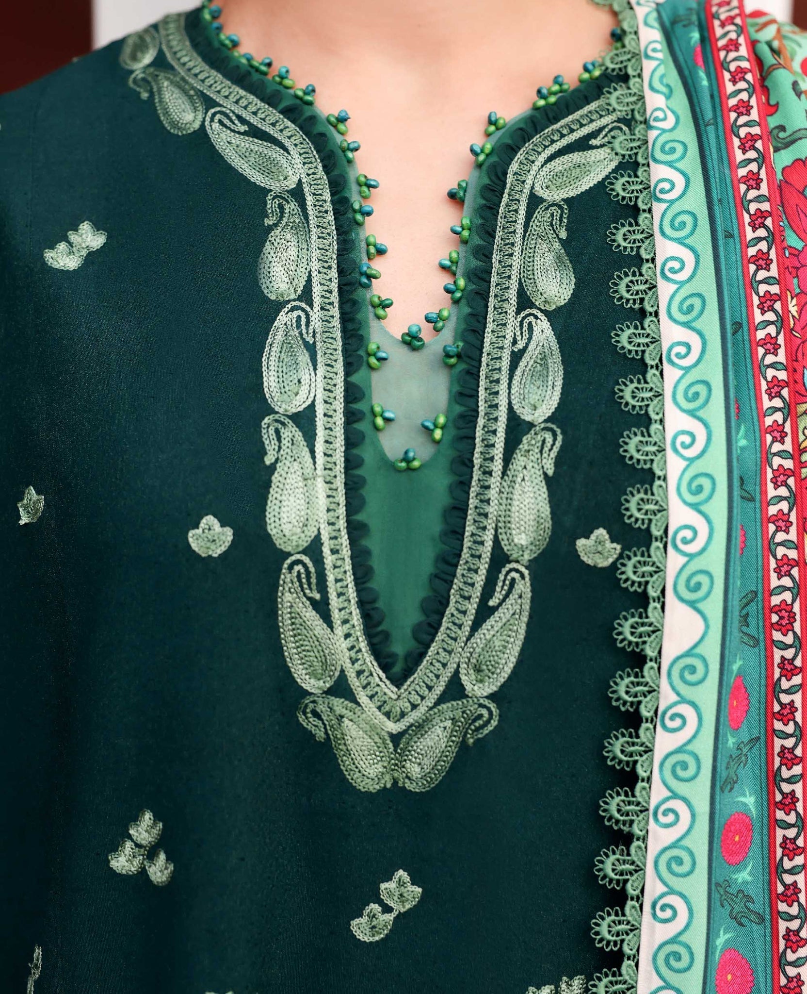 Republic Womenswear | Amaris Luxury Shawl 25 | Celeste - Official Republic Womenswear stockist in UK - Sakeena London