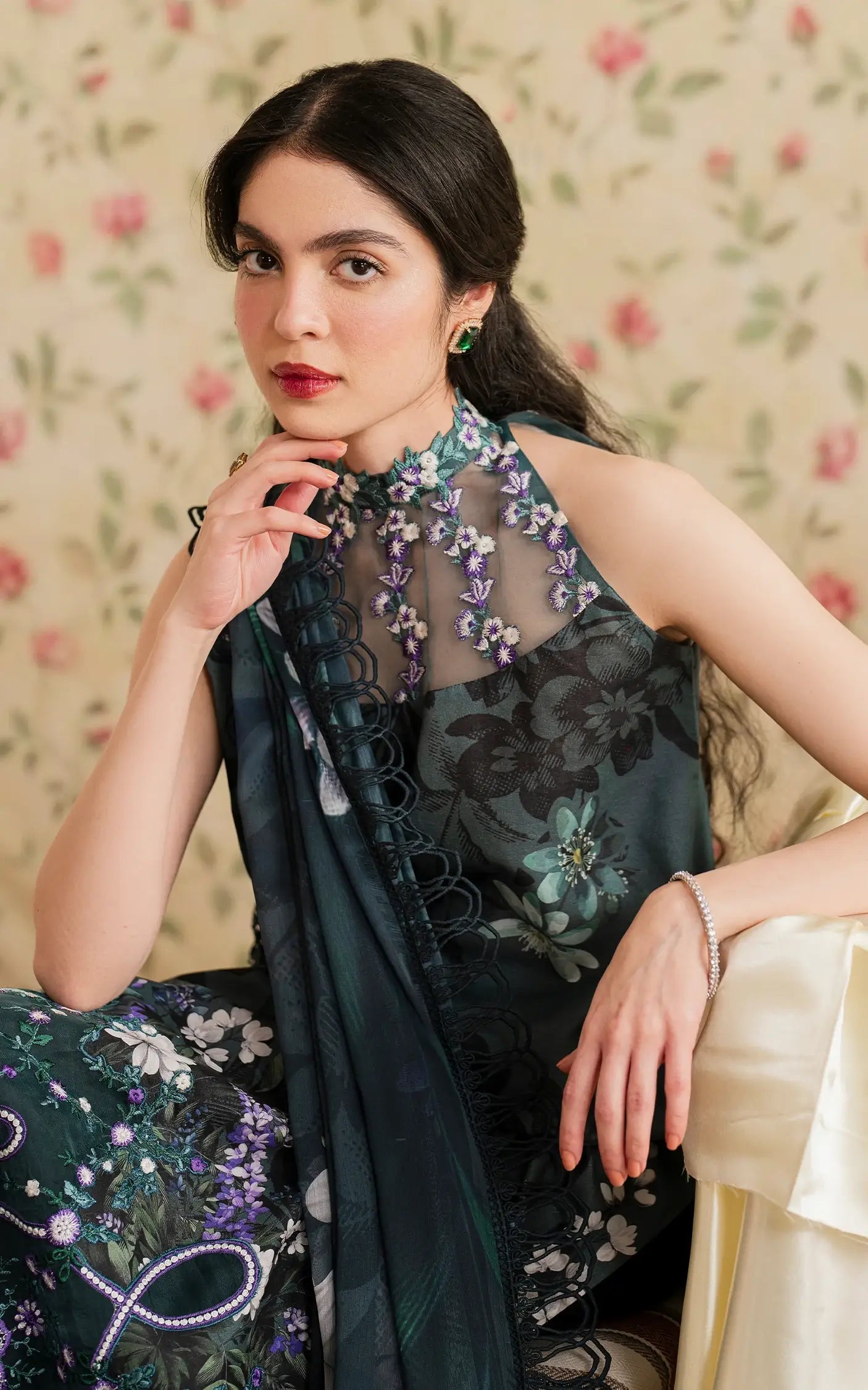 Asifa and Nabeel | Meraki Vintage 25 | Chandi Raatain (MVL25-12) - Official Asifa and Nabeel stockist in UK - Sakeena London