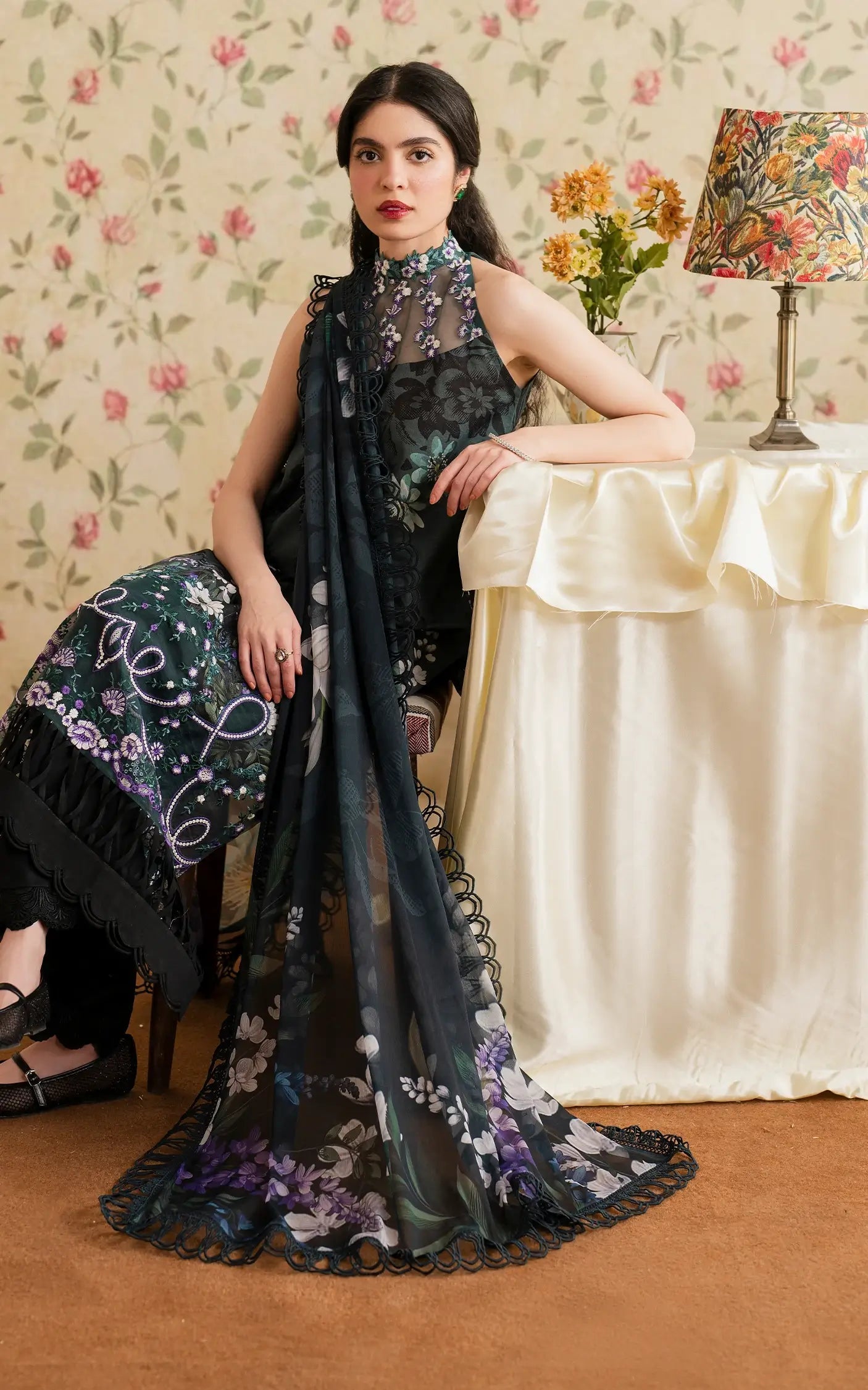 Asifa and Nabeel | Meraki Vintage 25 | Chandi Raatain (MVL25-12) - Official Asifa and Nabeel stockist in UK - Sakeena London