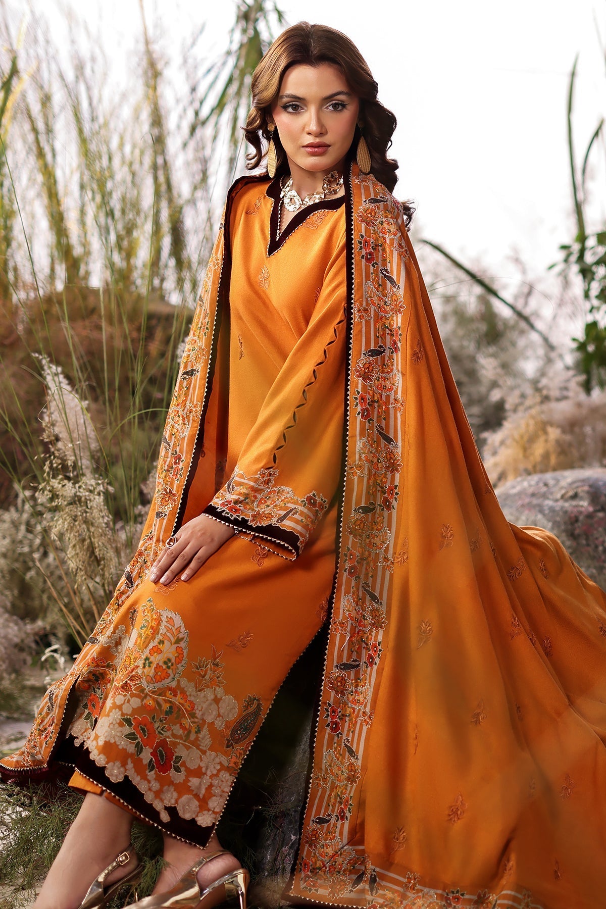 Charizma | Poshima Shawl | PS4-19 - Official Charizma stockist in UK - Sakeena London