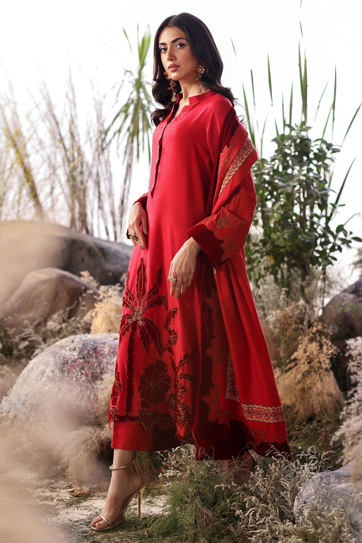 Charizma | Poshima Shawl | PS4-16 - Official Charizma stockist in UK - Sakeena London