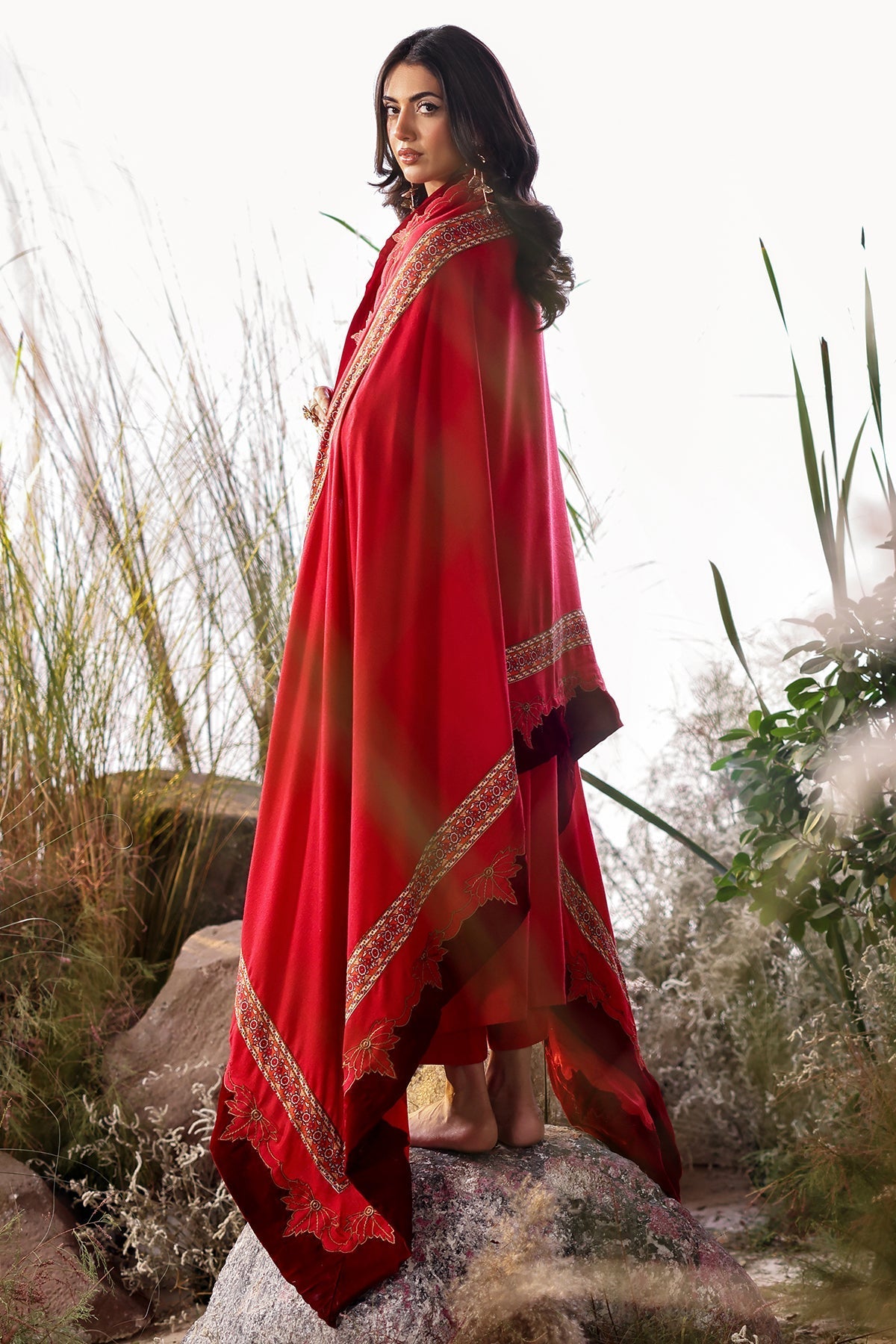 Charizma | Poshima Shawl | PS4-19 - Official Charizma stockist in UK - Sakeena London