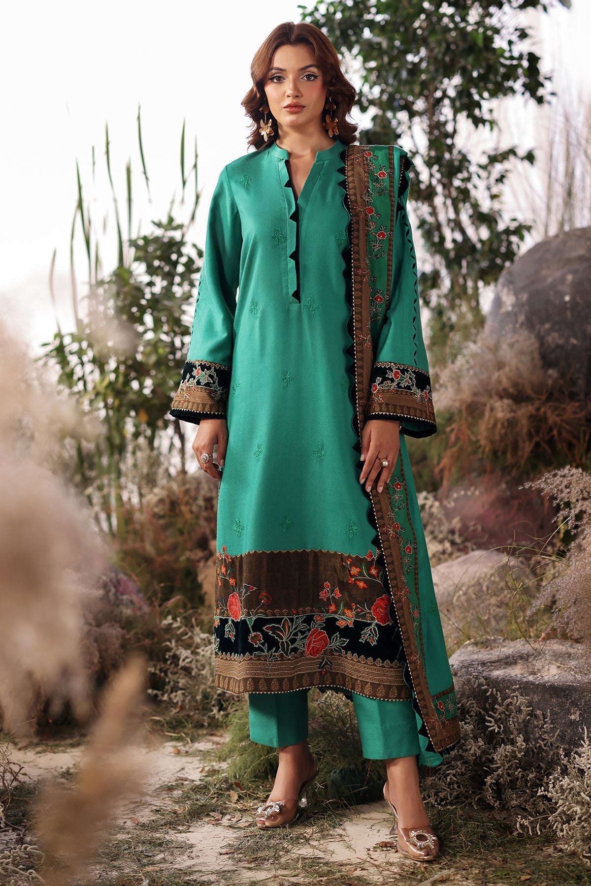 Charizma | Poshima Shawl | PS4-18 - Official Charizma stockist in UK - Sakeena London