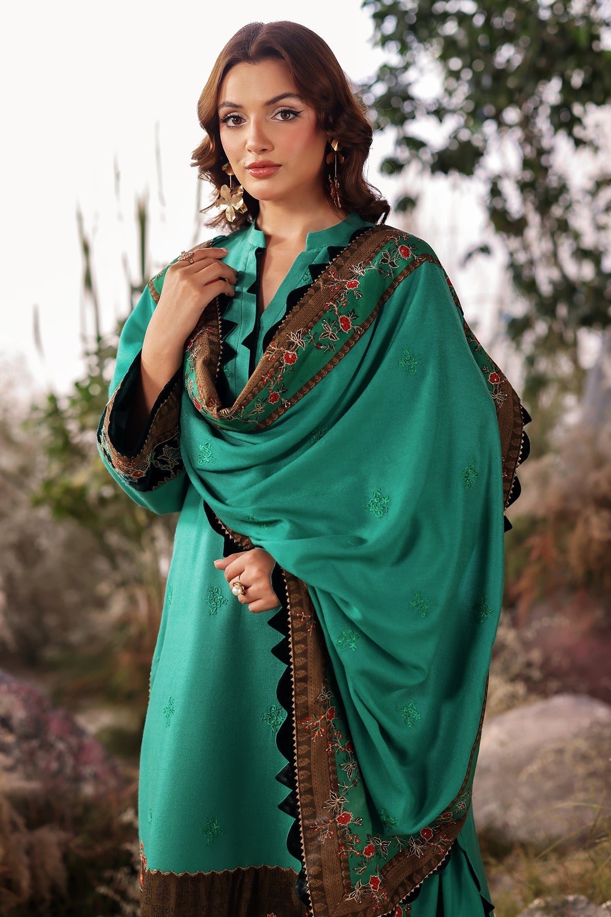 Charizma | Poshima Shawl | PS4-18 - Official Charizma stockist in UK - Sakeena London