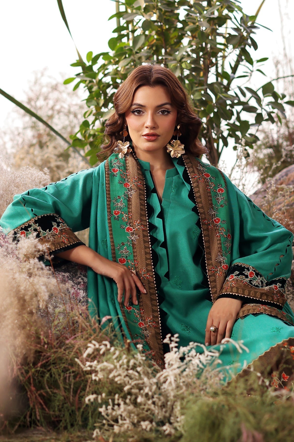 Charizma | Poshima Shawl | PS4-18 - Official Charizma stockist in UK - Sakeena London