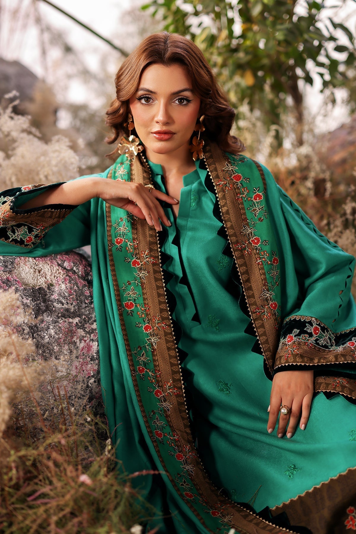 Charizma | Poshima Shawl | PS4-18 - Official Charizma stockist in UK - Sakeena London