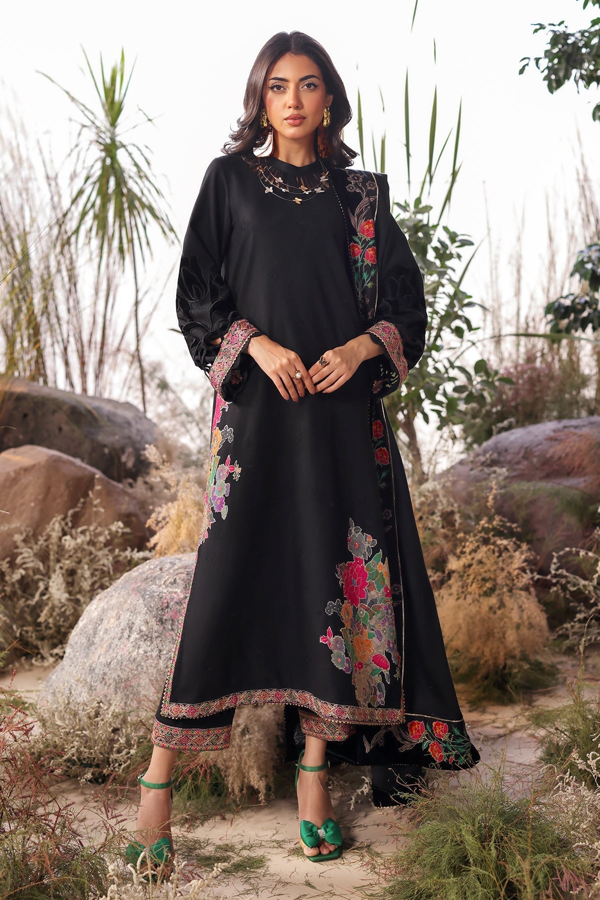 Charizma | Poshima Shawl | PS4-15 - Official Charizma stockist in UK - Sakeena London