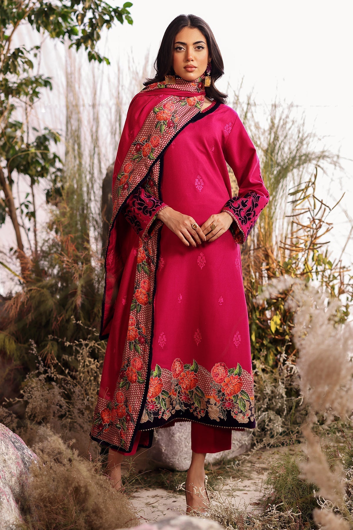 Charizma | Poshima Shawl | PS4-21 - Official Charizma stockist in UK - Sakeena London