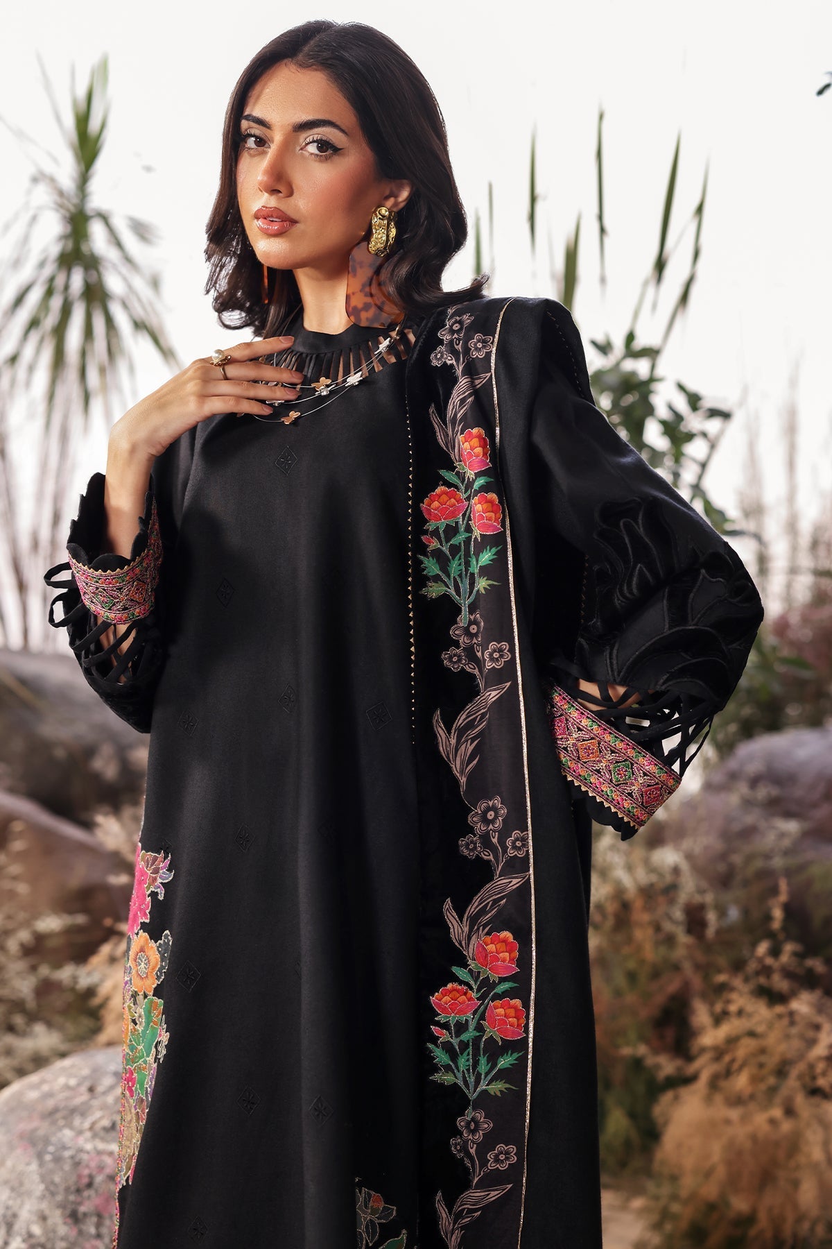 Charizma | Poshima Shawl | PS4-15 - Official Charizma stockist in UK - Sakeena London