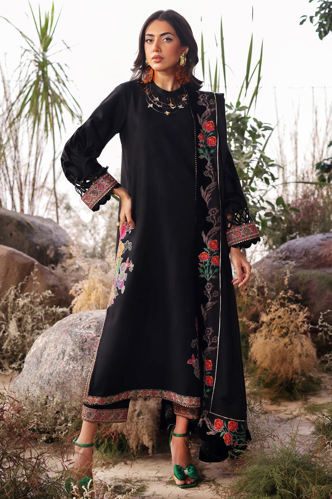 Charizma | Poshima Shawl | PS4-15 - Official Charizma stockist in UK - Sakeena London
