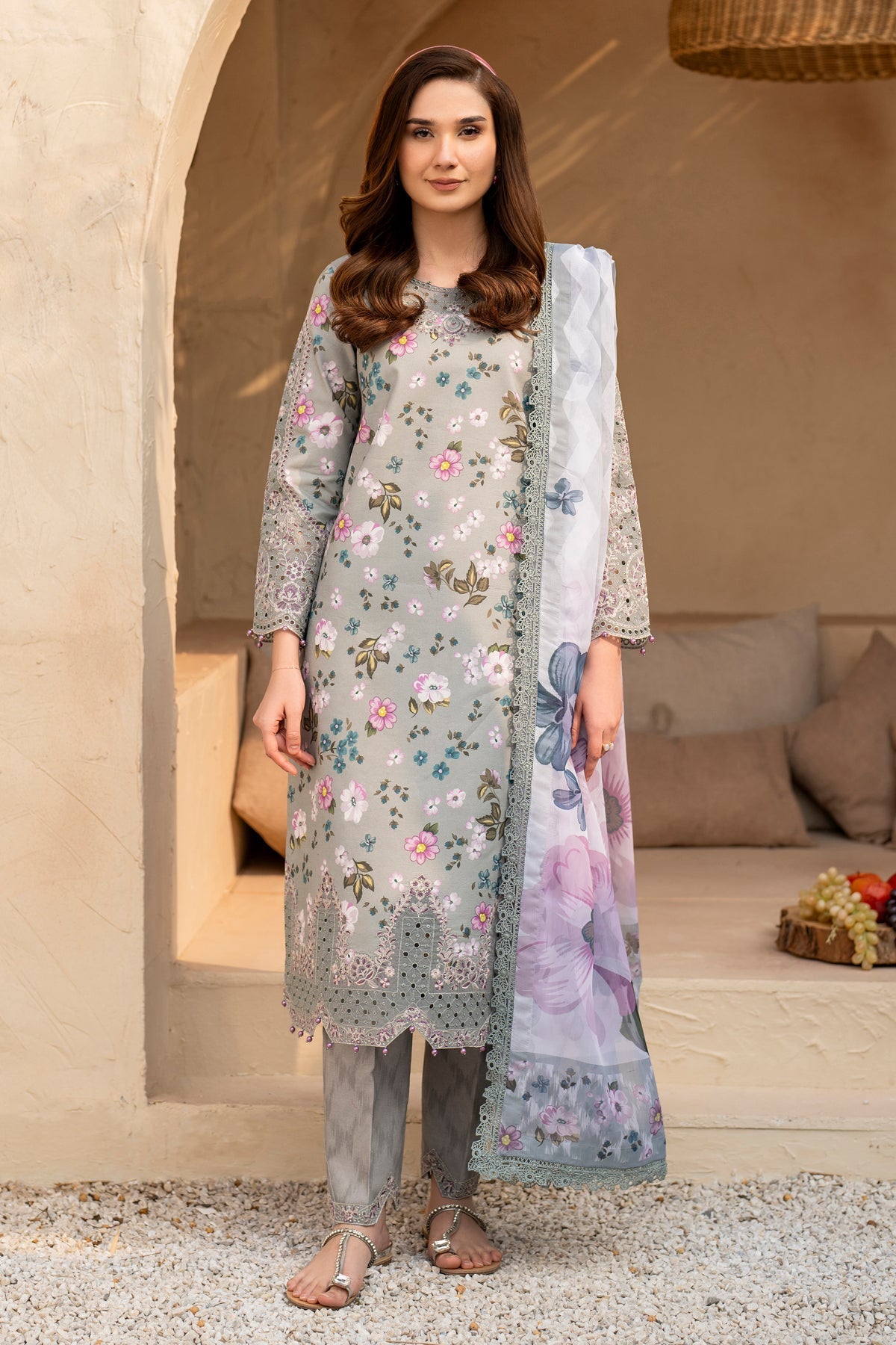 Alizeh | Levana Lawn | Cinder - Official Alizeh stockist in UK - Sakeena London
