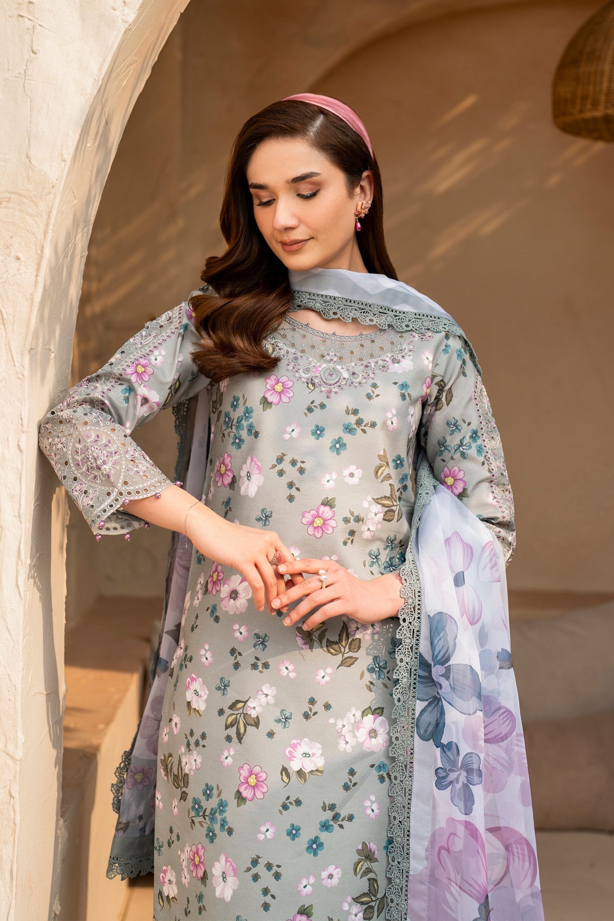 Alizeh | Levana Lawn | Cinder - Official Alizeh stockist in UK - Sakeena London