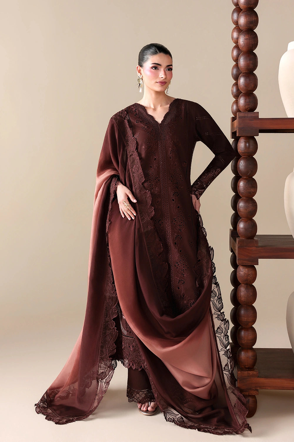 Azure | Luxury Lawn 26 | Cinnamon by Azure – Pakistani designer wear