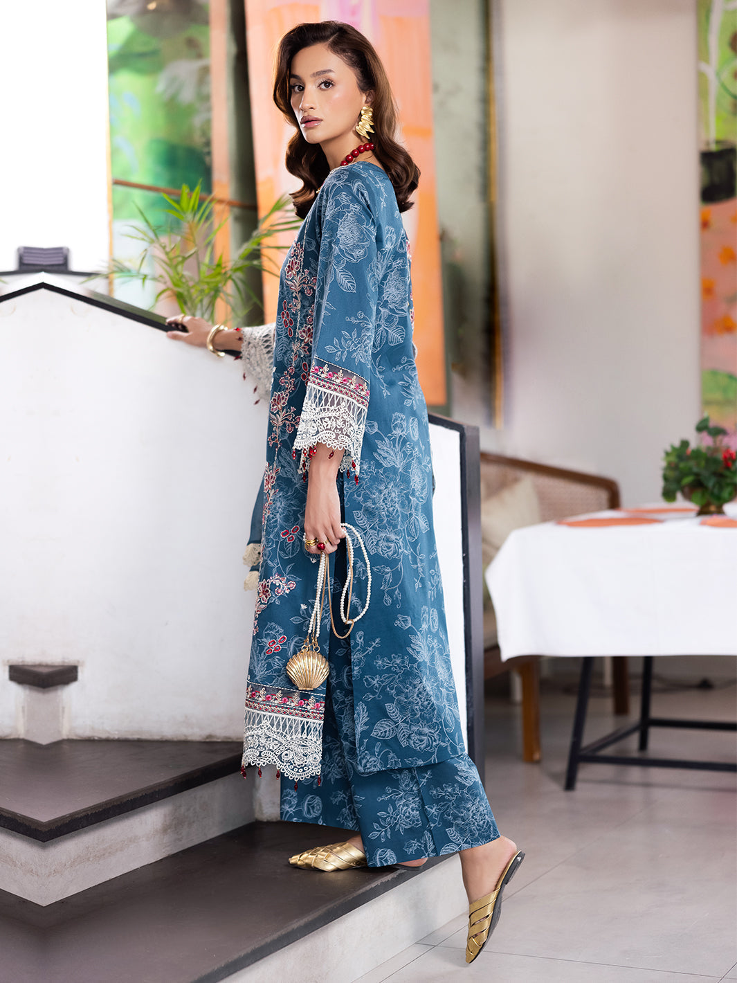 Mahnur | After Hours Luxury Lawn 25 | Confetti Hour - Official Mahnur stockist in UK - Sakeena London