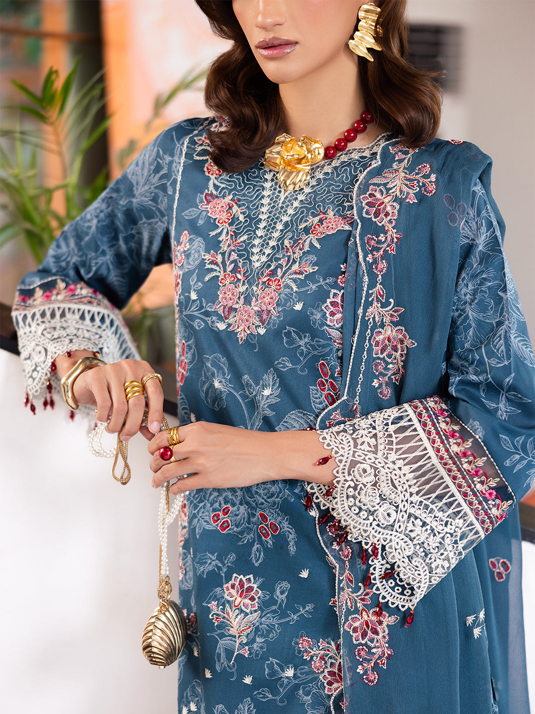 Mahnur | After Hours Luxury Lawn 25 | Confetti Hour - Official Mahnur stockist in UK - Sakeena London