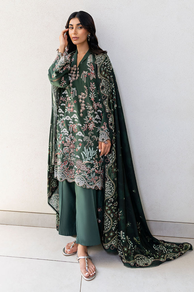 Cross Stitch | Cotton Satin 25 | GREEN ORNATE - Official Cross Stitch stockist in UK - Sakeena London